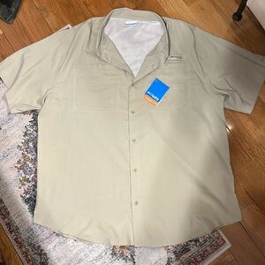 Columbia pfg omnishade short sleeve button up